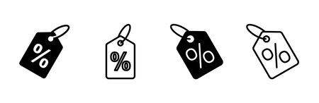 Discount icon set. Discount tag icon.のイラスト素材