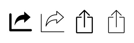 Share icon set. Sharing vector iconのイラスト素材