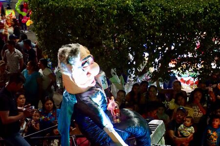 Comalcalco, Tabasco / Mexico - December 30 2019: Parade of the New Years Eve AÃ±o Viejo festivity...