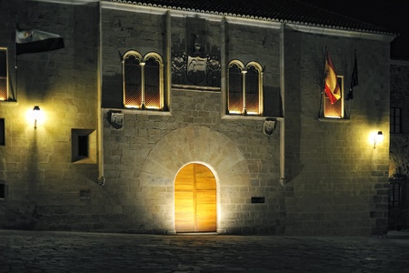 night view of Caceres (Extremadura, Spain)