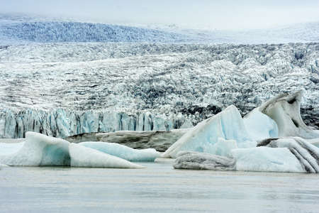 view of  Breidarlon glacier, Iceland
