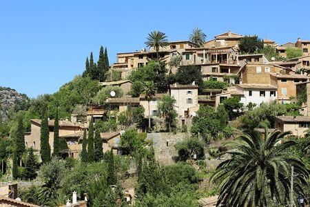 beautiful village Deia in Majorca, Spainの写真素材