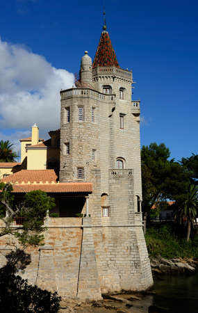 the Conde Castro Guimaraes castle, Cascais, Portugal のeditorial素材