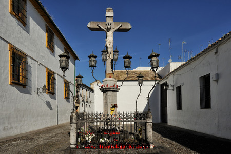 the Christ of the Lanterns (Cristo de los Faroles), Cordoba, Spainの写真素材