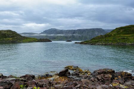 landscape of Mageroya Island, Finnmark, Norwayの写真素材