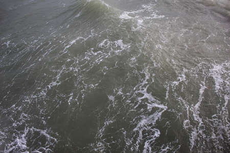 Top view of a slightly turbulent sea