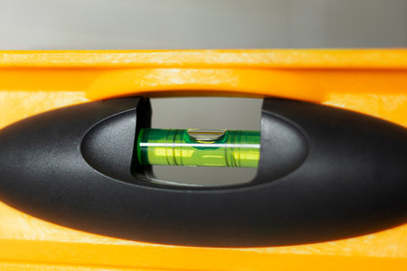Close up of a bubble level