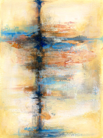 Textured acrylic abstract art. Original painting on paper.の写真素材