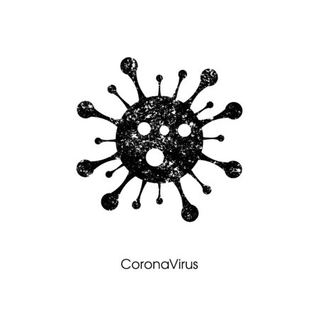 Coronavirus Cell Icon, 2019-nCoV Novel Coronavirus Bacteria. No Infection and Stop Coronavirus Concepts. Dangerous Coronavirus Cell . Isolated Vector Iconのイラスト素材