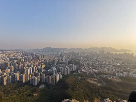Lion Rock in Hong Kongの写真素材