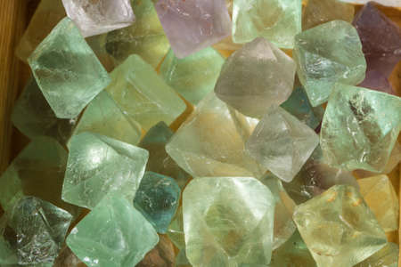 Fluorite crystals used for health, wellbeing and industryの写真素材