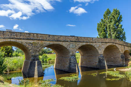 Richmond, Tasmania, Australia - December 21, 2016: Richmond Bridgeのeditorial素材