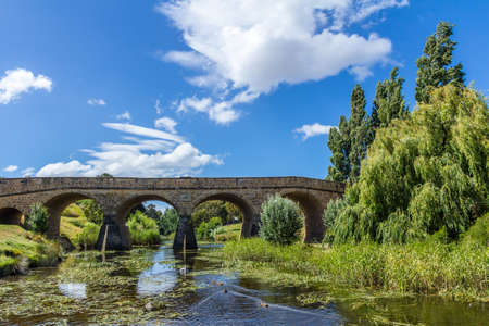Richmond, Tasmania, Australia - December 21, 2016: Richmond Bridgeのeditorial素材