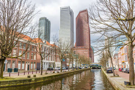 The Hague, the Netherlands - March 31, 2018: modern city skyline architecture of The Hagueのeditorial素材