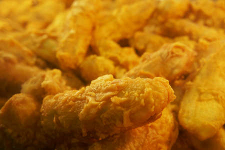 Deep fried banana fritters , pisang goreng                  の写真素材