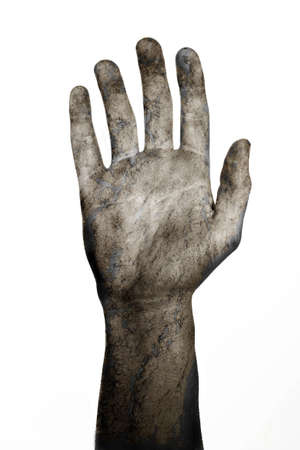 Undead right hand dying and wave goodbyeの写真素材