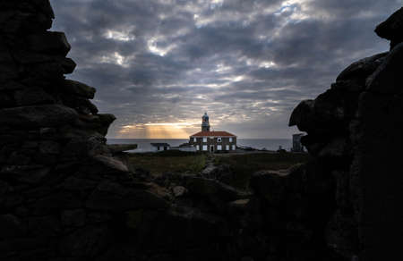 Corrubedo Lighthouseの写真素材