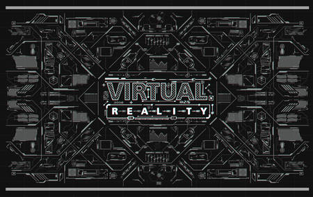 Futuristic user interface.のイラスト素材