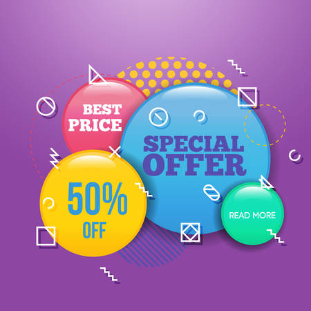 Modern sale badge template for web and print.のイラスト素材