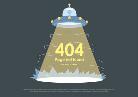 Design 404 error. Template reports that the page is not found. vector illustration for web and...