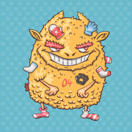 Cartoon monster pilferer.のイラスト素材