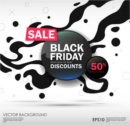 Black friday sale design. conceptual layoutのイラスト素材