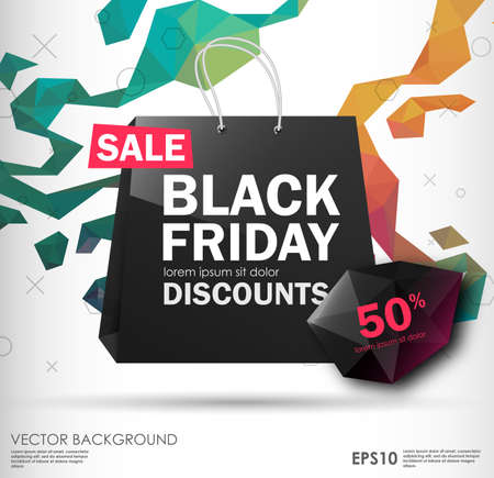 Black friday sale design. conceptual layoutのイラスト素材
