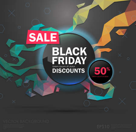 Black friday sale design. conceptual layoutのイラスト素材