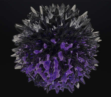 Abstract background with amorphous shape. Render of abstract of formless element. 3d render picture.