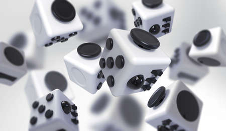 Fidget Cube simple stress reliever, Fingers Toy, Kickstarterの写真素材