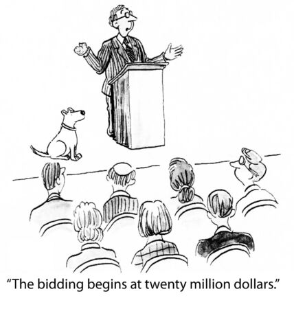 dog cartoonの写真素材