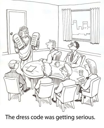 serious boss with dress codeの写真素材