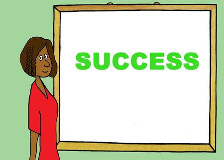 Color business illustration about success.の写真素材