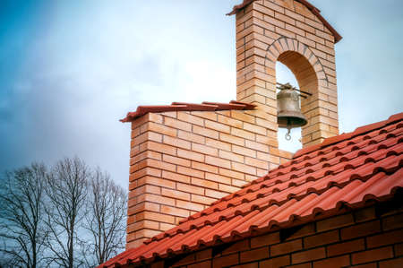 the big bell on the roofの写真素材