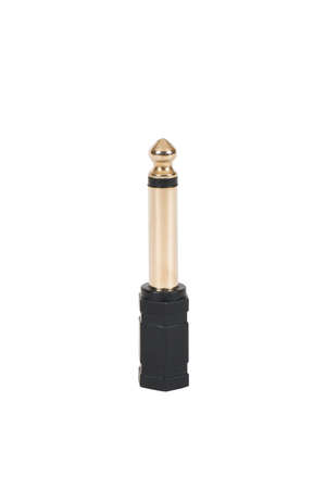 Jack plug, on white background, isolated.