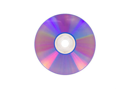 Laser CD, on white background, isolated.の写真素材