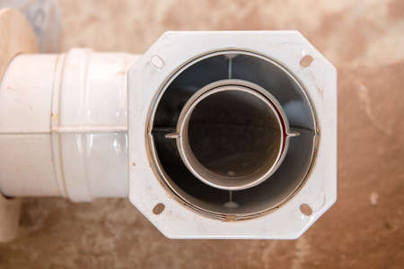 the junction of the heating tube, open joint pipeの写真素材