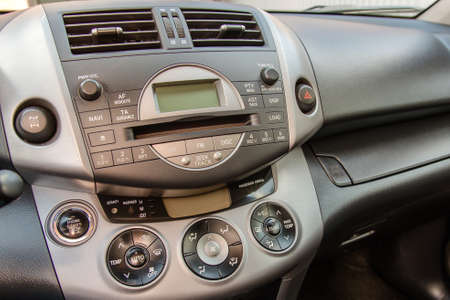 car exterior, car panel, radio, glove boxの写真素材