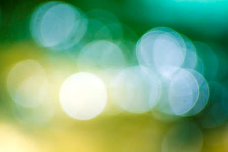 Yellow green blurred background and bokeh