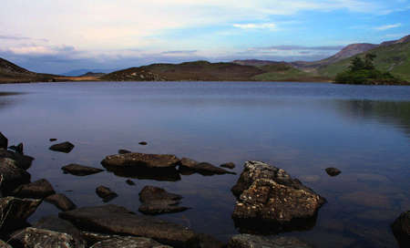Welsh lakeの写真素材