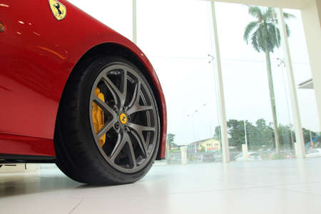 Ferrari 599 GTO sport car at Naza Italia showroom