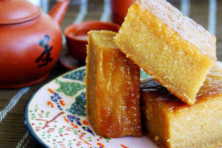 Asian delights, nyonya kueh - Bingka Ubi (Cassava Cake)