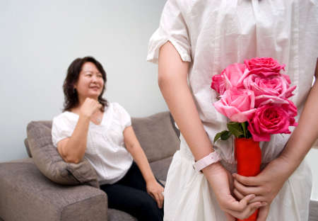 Flower for mumの写真素材