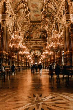 Interior of the Garnier Palace, Parisのeditorial素材
