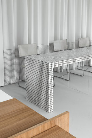Light minimalist office Interior design
