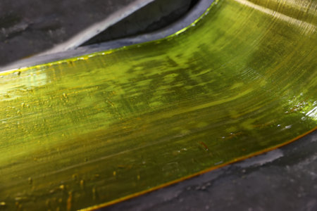 The process of making lollipops at a confectionery factoryの写真素材