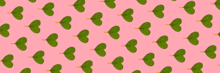 Valentine's day concept, seamless pattern of red candy hearts for print.の写真素材