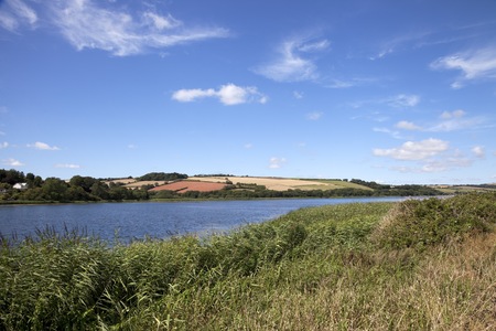 Slapton Ley, the largest freshwater lake in the south west of England, Devon の写真素材