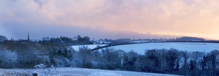 View towards Belbroughton, Worcestershire, England.の写真素材