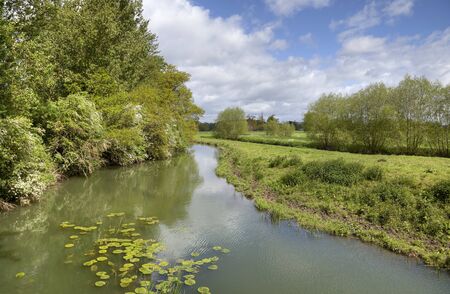 Springtime at River Stour, Warwickshire, England 